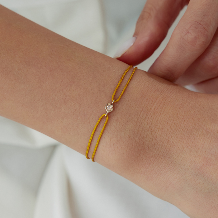 Akrep Burcu Citrine İpli Bileklik - Simoro (1)