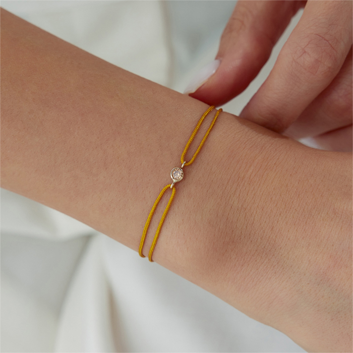 Akrep Burcu Citrine İpli Bileklik - 2