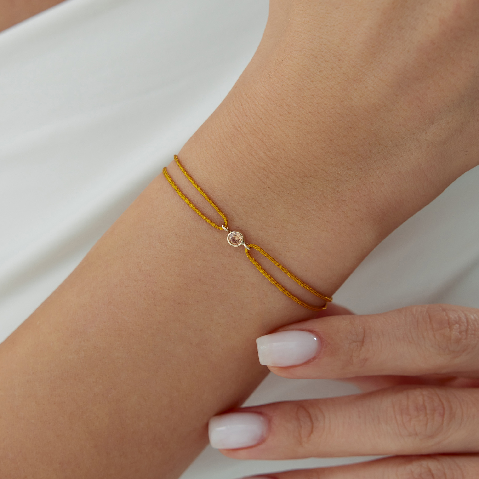 Akrep Burcu Citrine İpli Bileklik - 1