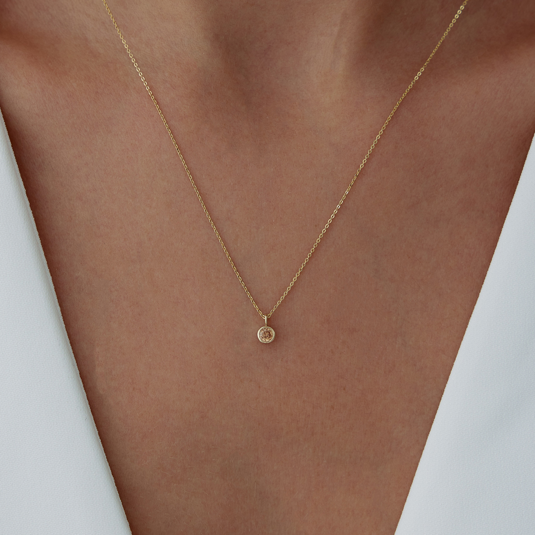 Akrep Burcu Citrine Kolye - 1