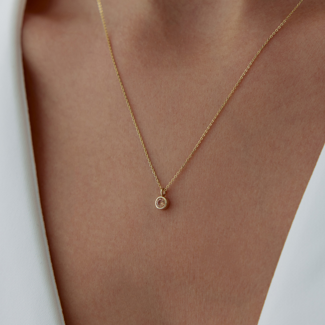 Akrep Burcu Citrine Kolye - 2