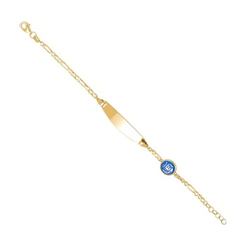 Allah Yazılı Figaro Zincir Çocuk Künyesi - Melike