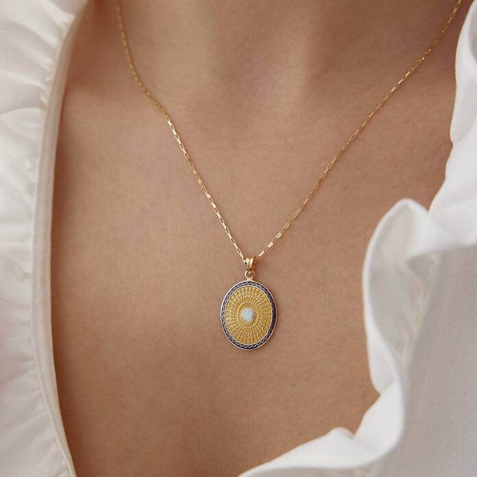 Allah Yazılı Mineli Kolye - 1