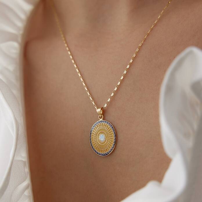 Allah Yazılı Mineli Kolye - 2