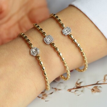 Almond Klasik Baget Bileklik - Alen (1)