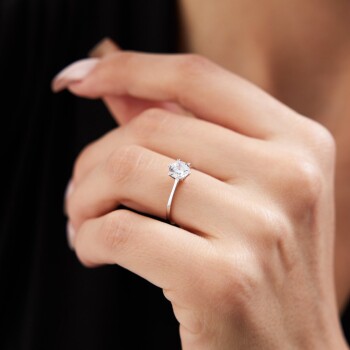 Altı Tırnak Tektaş Yüzük - Oragold Orhan (1)