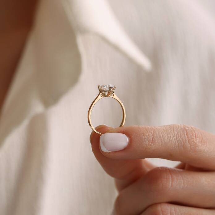 Altı Tırnaklı Tektaş Yüzük - 2