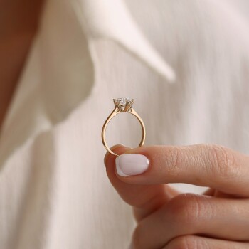 Altı Tırnaklı Tektaş Yüzük - Oragold Orhan (1)