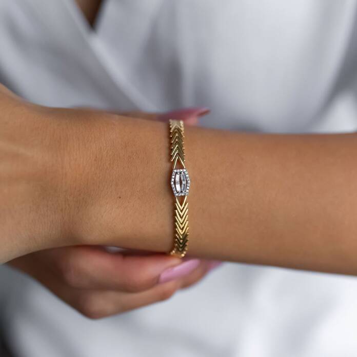 Altıgen Baget Balık Sırtı Bileklik - 1