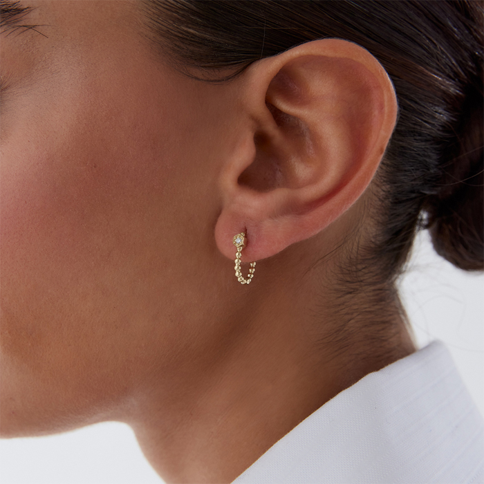 Altıgen Bubble Küpe - MİST