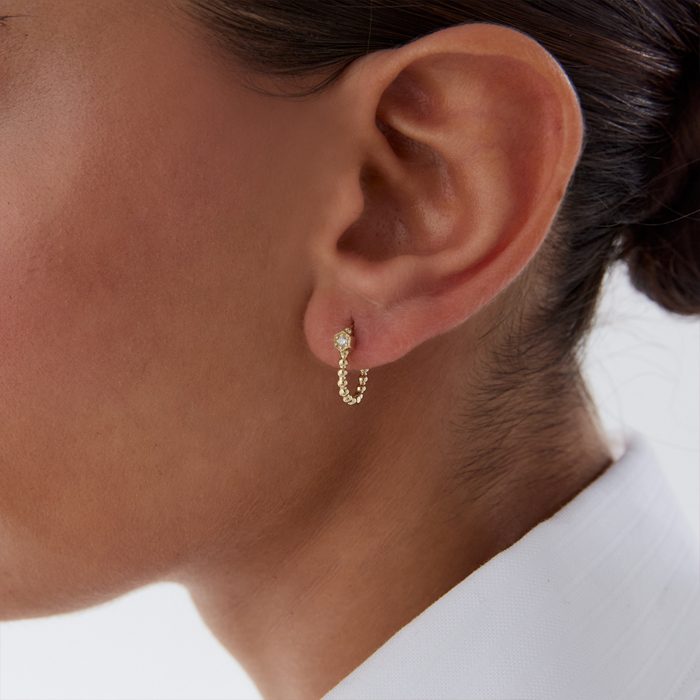 Altıgen Bubble Küpe - MİST (1)