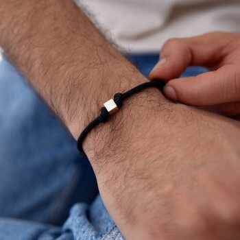 Altın Küp Erkek Bileklik - Alen