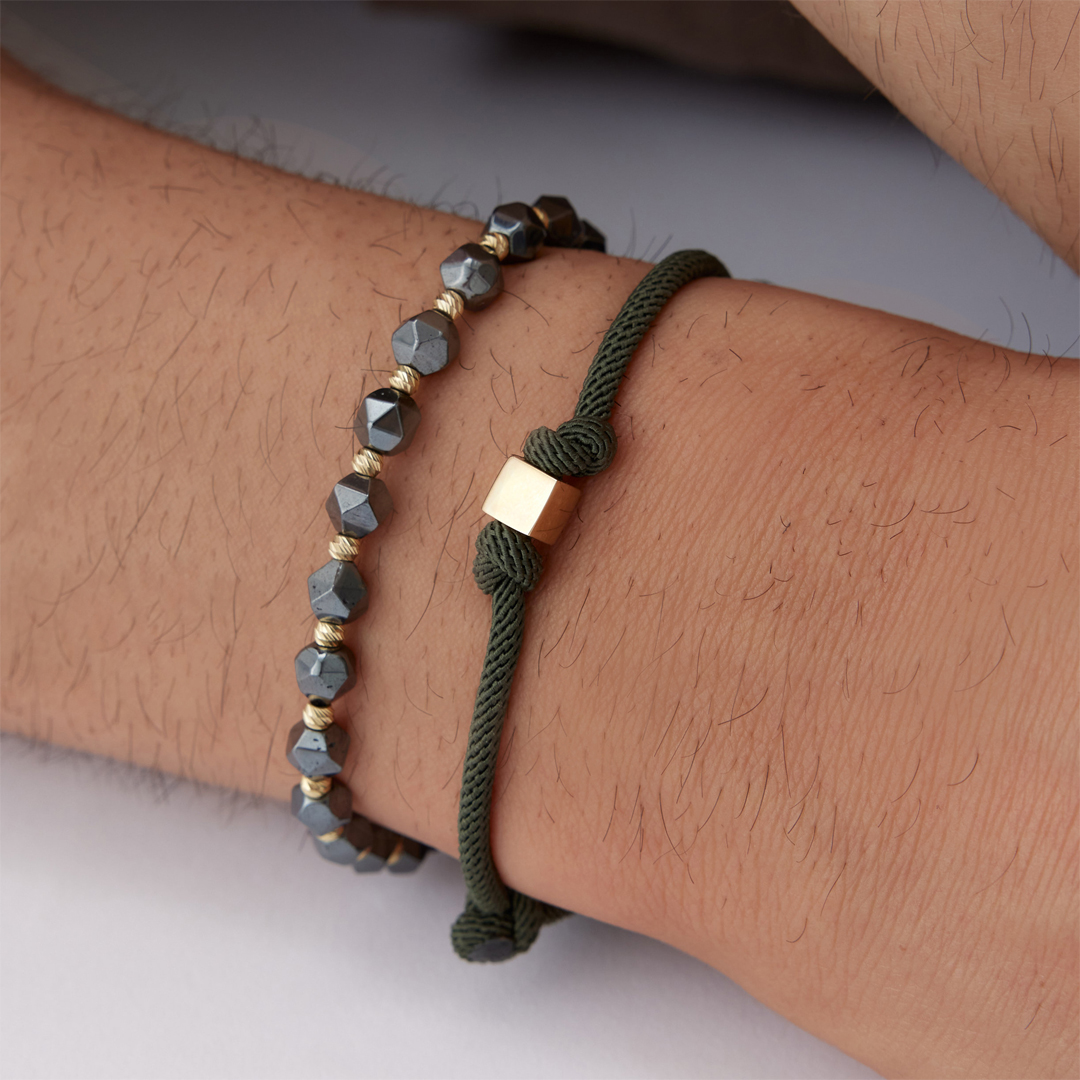 Altın Küp Erkek Bileklik - 4