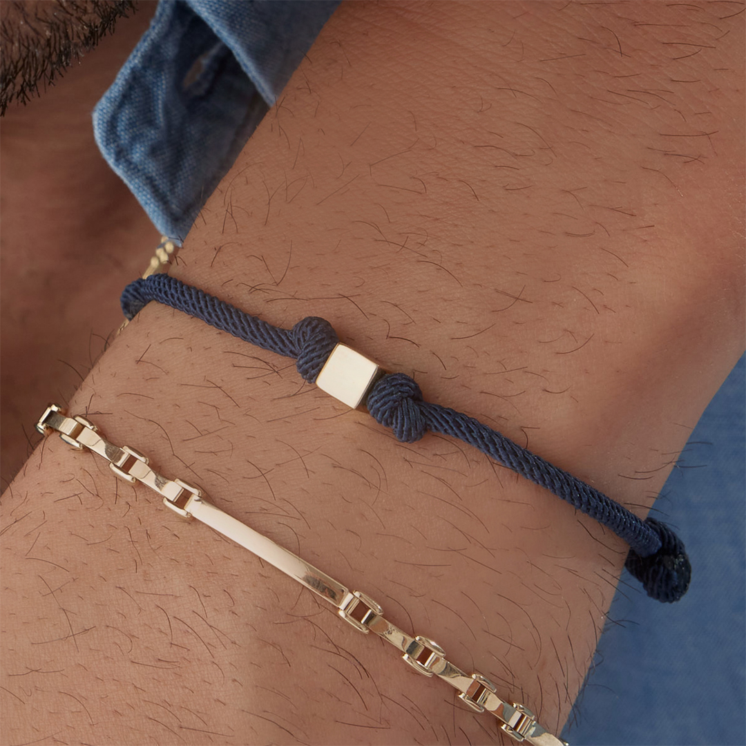 Altın Küp Erkek Bileklik - 3