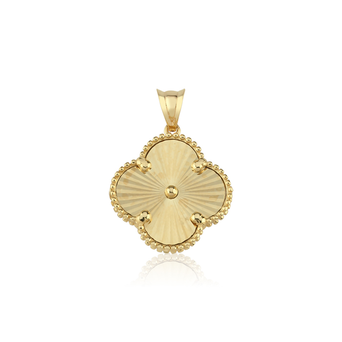 Altın Yonce Cleef Kolye Ucu - Milades