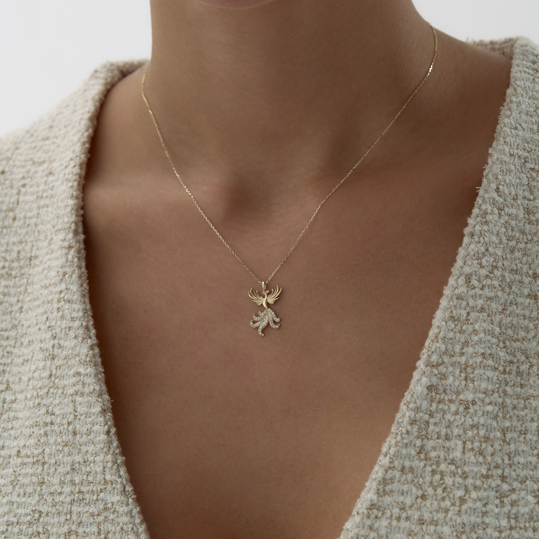 Anka Kuşu Görünüm Kolye - 1