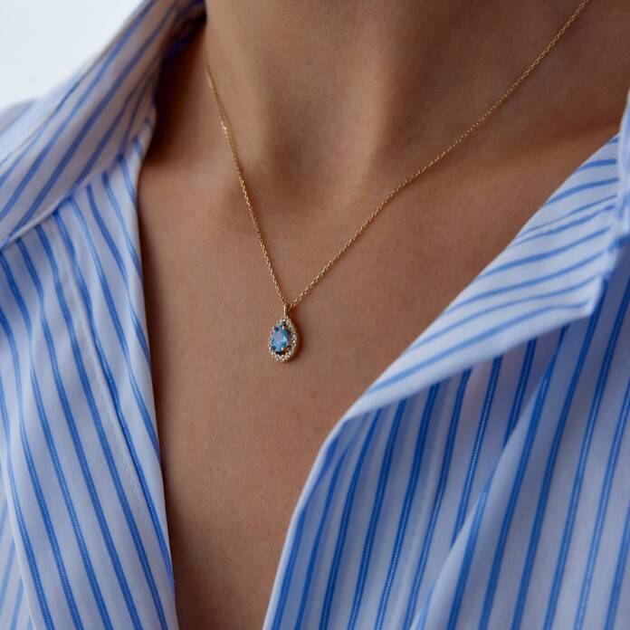 Aqua Damla Baget Kolye - 2