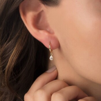 Aqua Drop Damla Taşlı Küpe - CNR