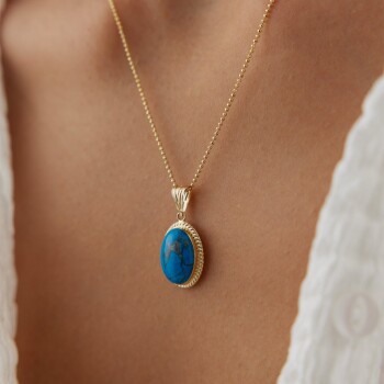 Aqua Firuze Kolye - Özçelik