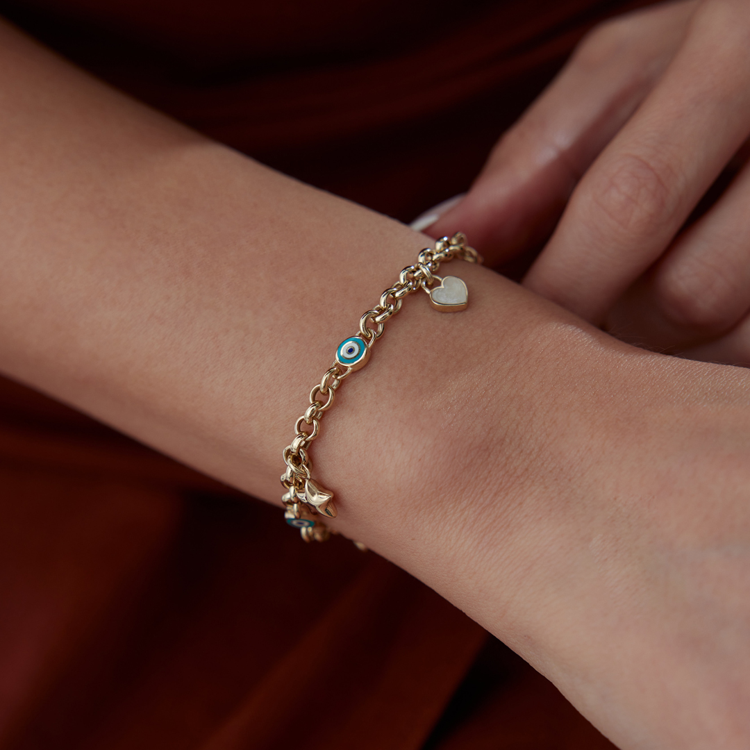Aqua Göz Charm Bileklik - 2