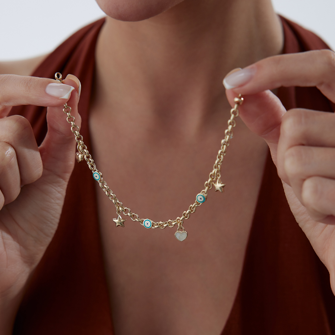 Aqua Göz Charm Bileklik - 1