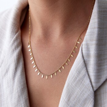 Arpa Pullu Kolye - Zincir İş