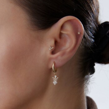 Arrow Baget Sallantılı Küpe - Rayna