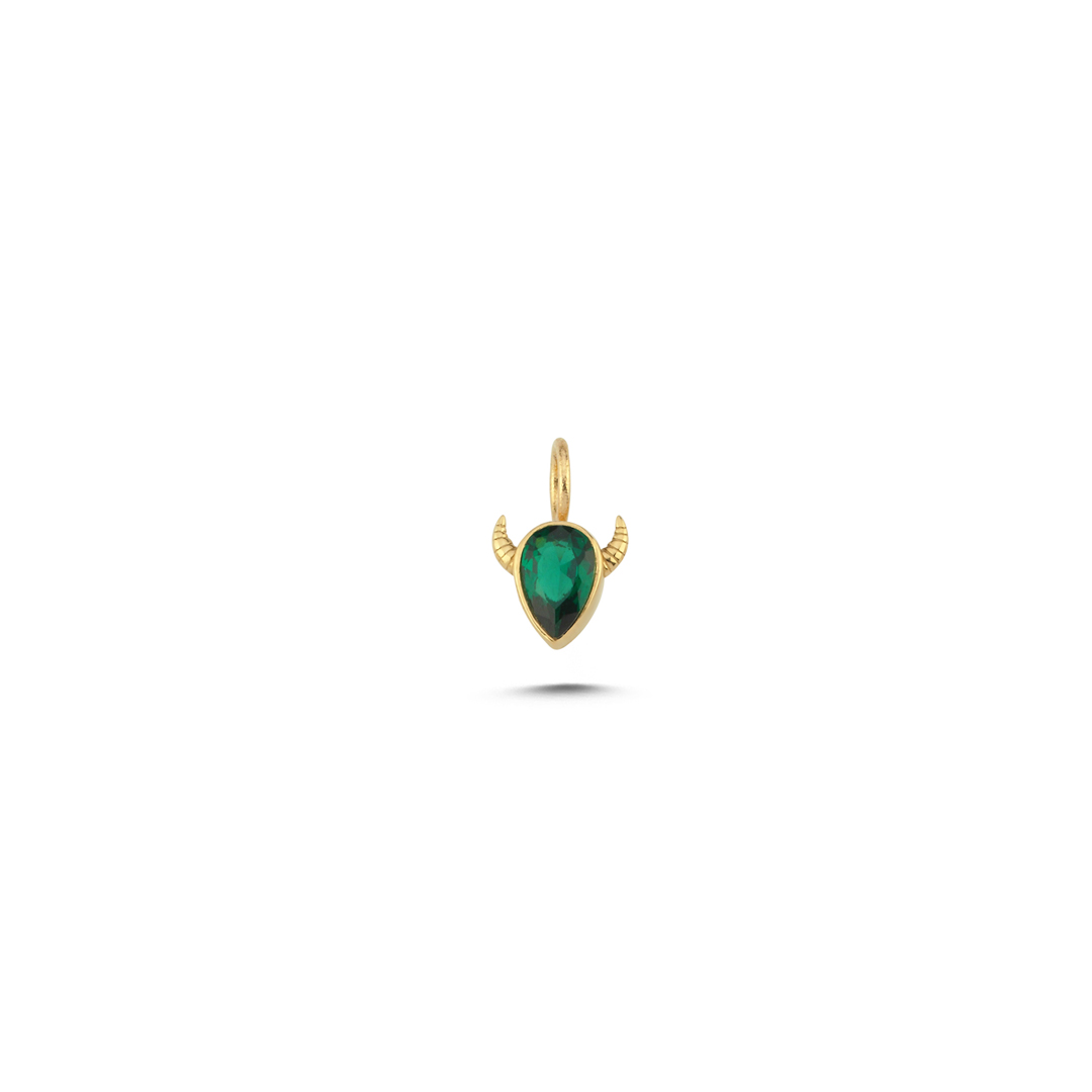 Asil Yeşil Taşlı Charm - 1