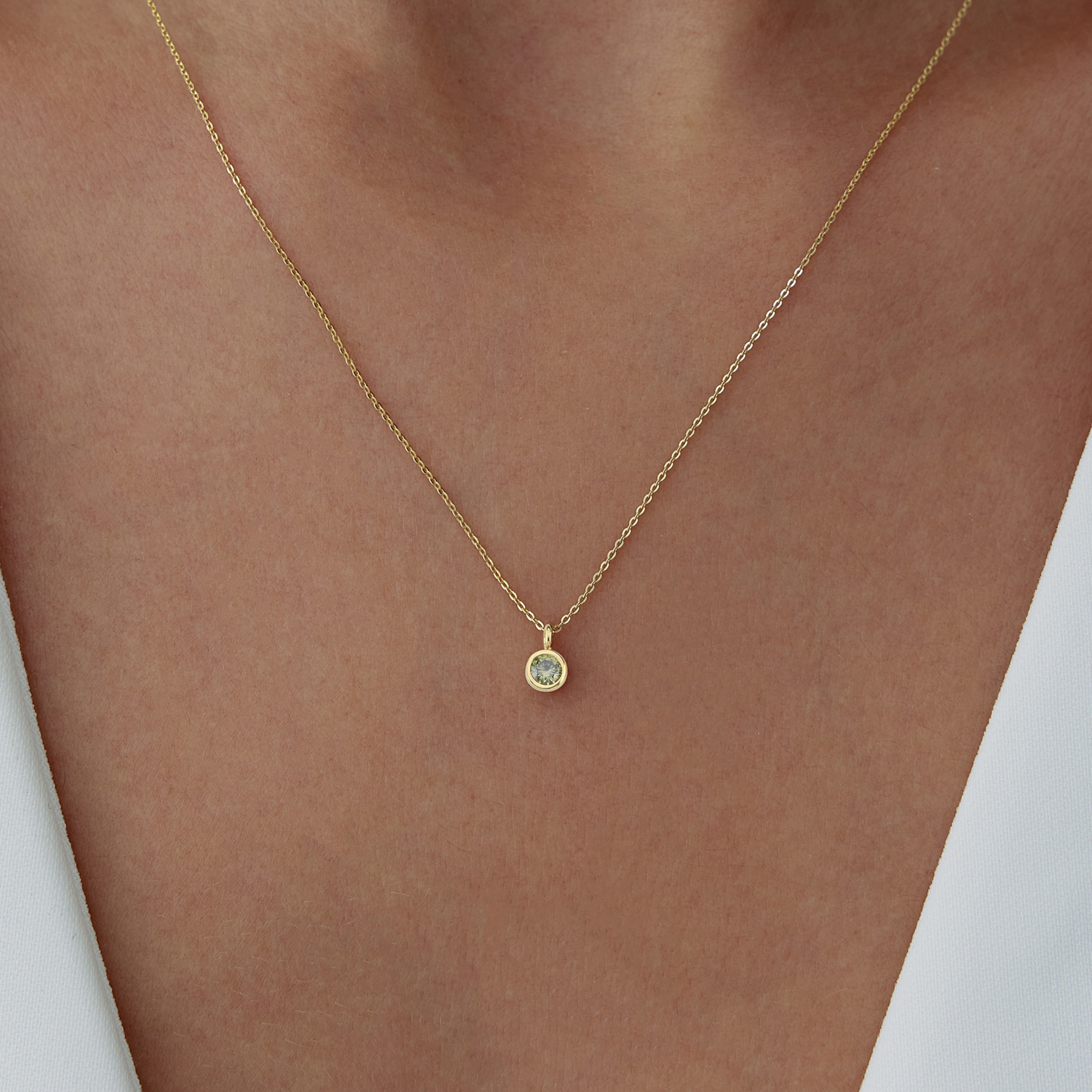 Aslan Burcu Peridot Kolye - Simoro