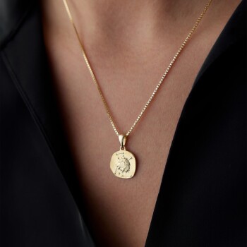 Aslan Burcu Plaka Kolye - Koçak (1)