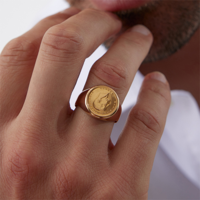 Ata Çeyrek Erkek Yüzük - Koçak