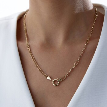 Ataç ve Tırnak Makası Zincirli Charm Kolye - Milades