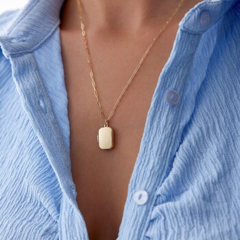 Ataç Zincir Kapaklı Kolye - Ador