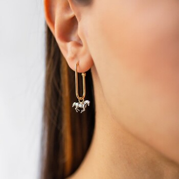 Atlı Ataç Küpe - Alen