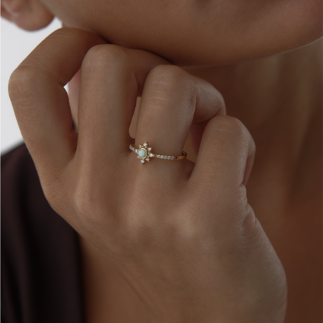 Ay Taşlı Prenses Yüzük - 2