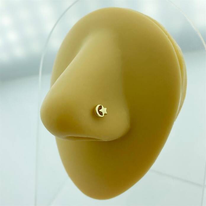 Ay Yıldız Motifli Altın Hızma - 2