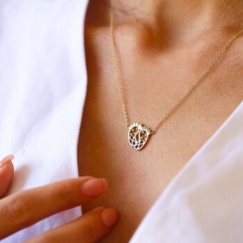 Ayak İzi Kolye - Alen