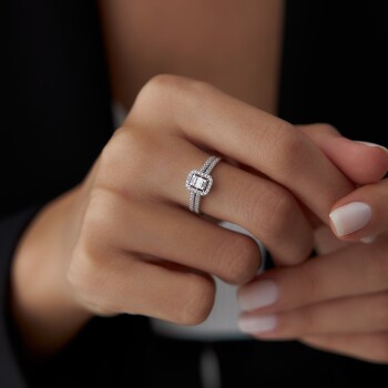 Baget Çift Tur Yüzük - Rayna