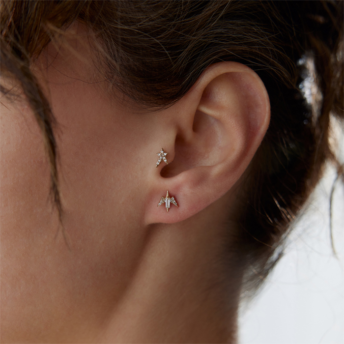 Baget Fletching Vidalı Küpe - 1