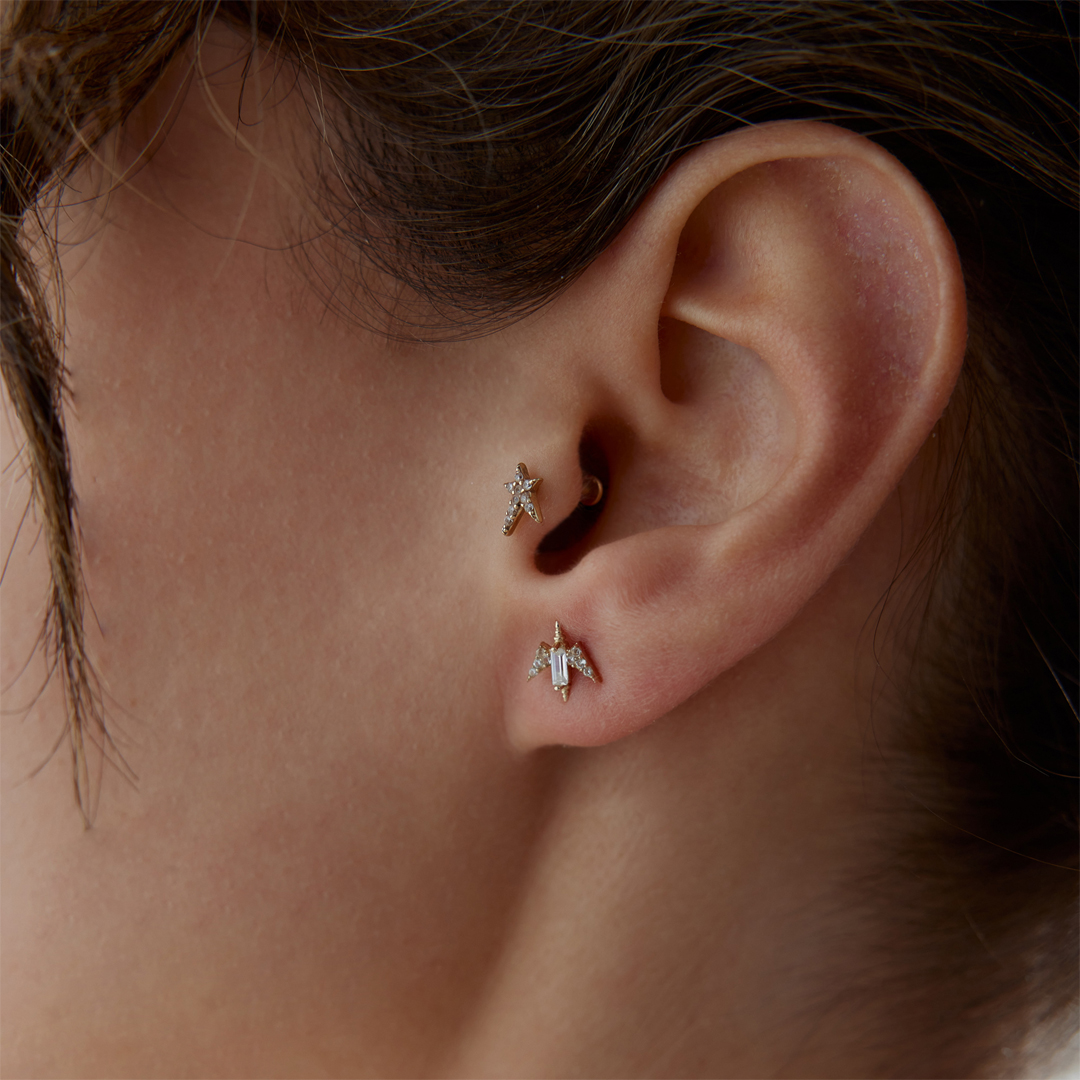 Baget Fletching Vidalı Küpe - 2