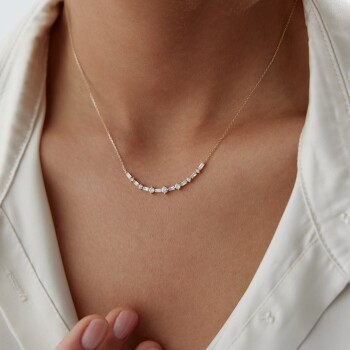 Baget & Point Taşlı Kolye - Garo (1)