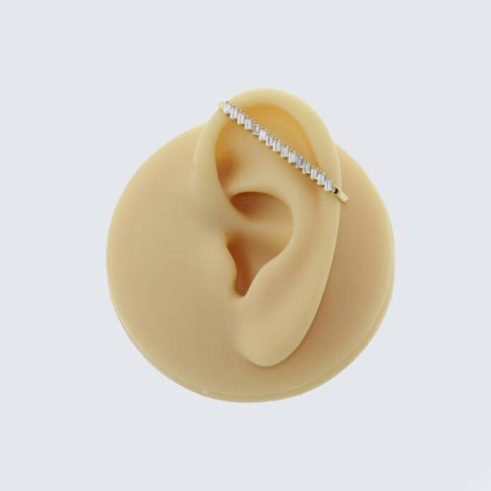 Baget Taşlı Industrial Earcuff - 2