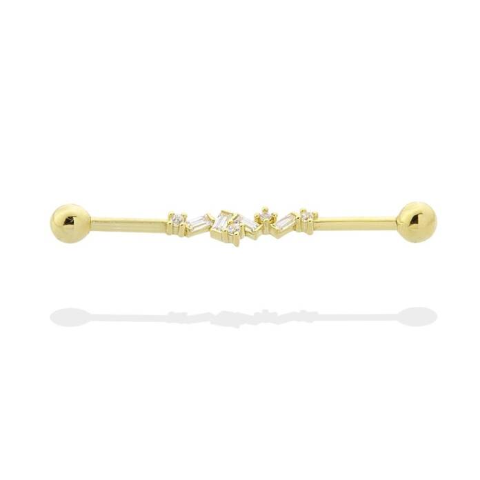 Baget Taşlı Köprü Piercing - 1