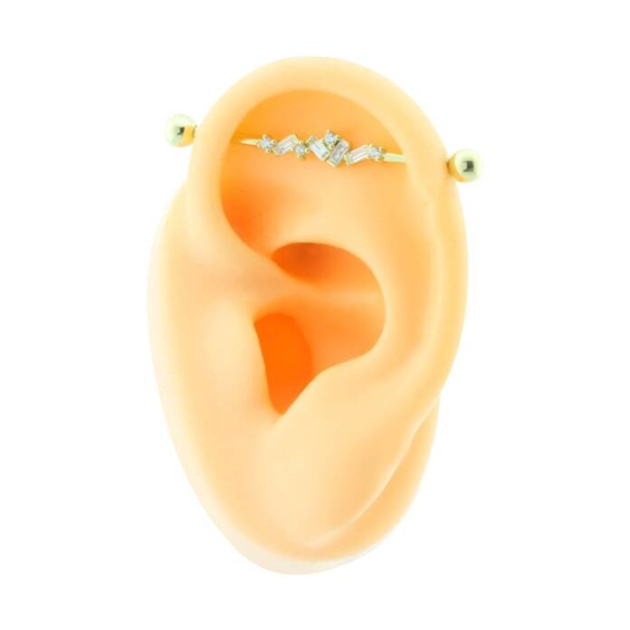 Baget Taşlı Köprü Piercing - 2