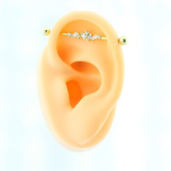 Baget Taşlı Köprü Piercing - 3