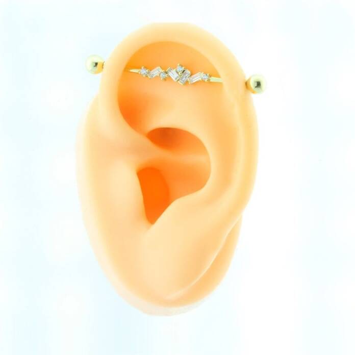 Baget Taşlı Köprü Piercing - 3