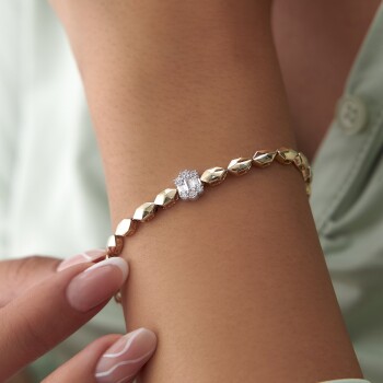 Baget Taşlı Prizma Bileklik - 3