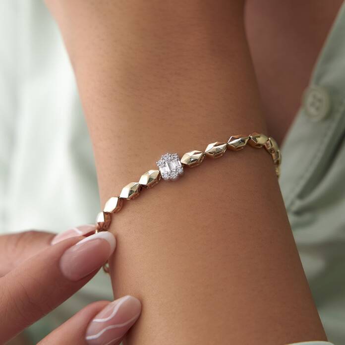 Baget Taşlı Prizma Bileklik - 3