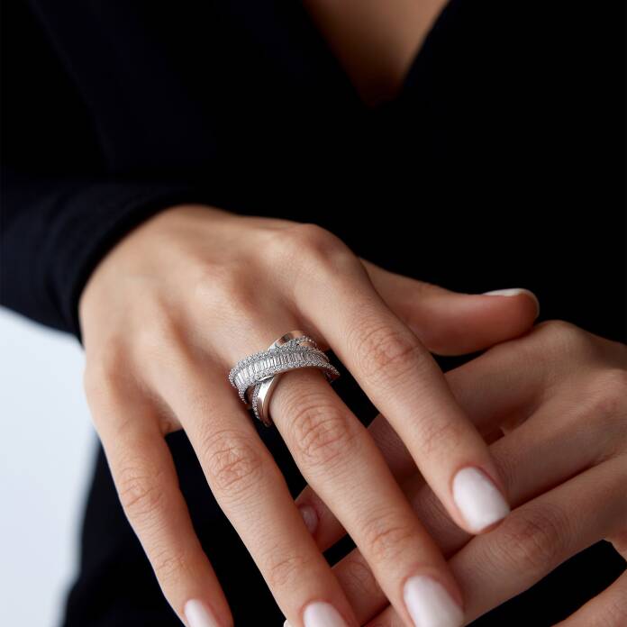 Baget Taşlı X Yüzük - 2