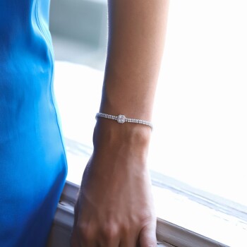 Baget Taşlı Yıldız Bileklik - Mazi